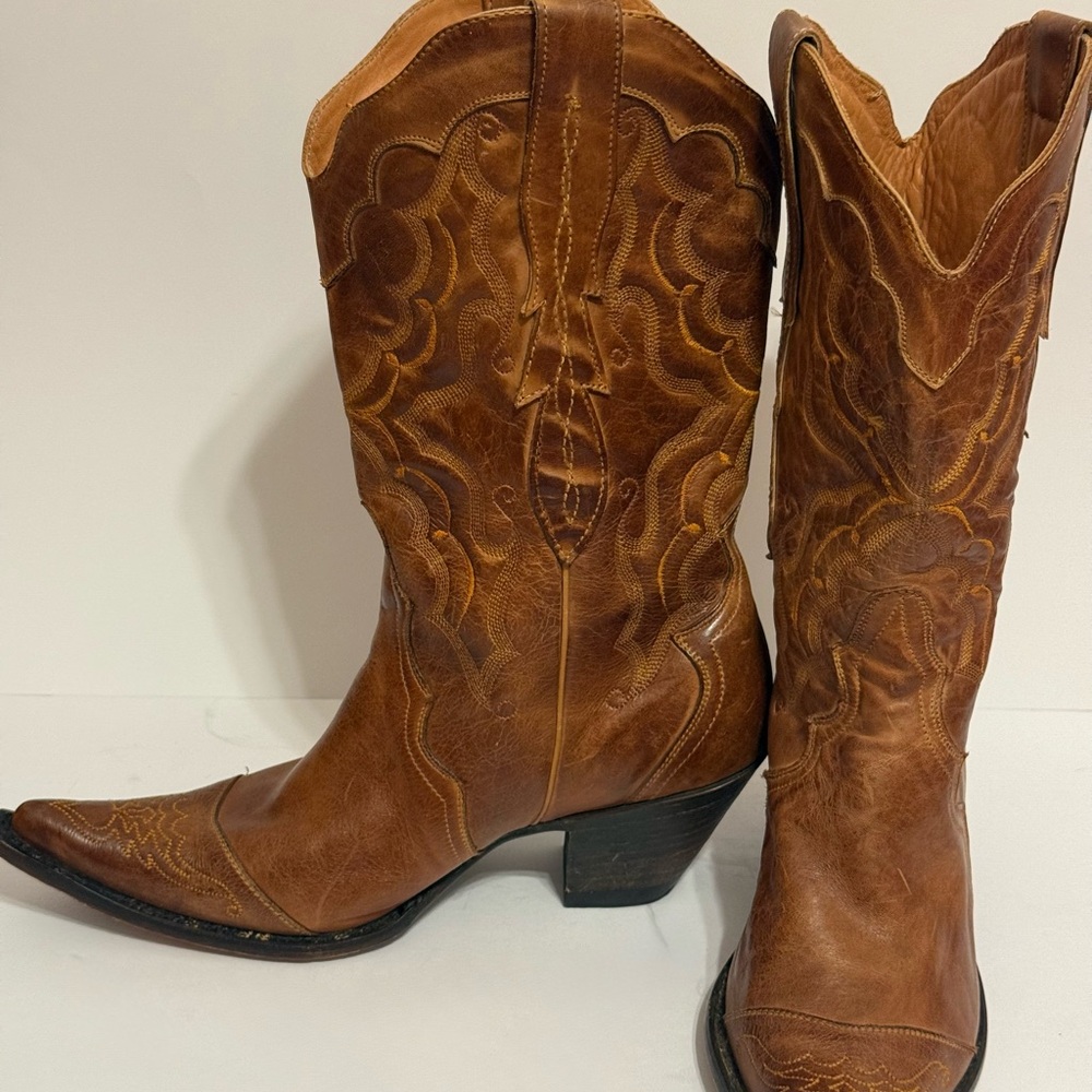 Stetson Women’s Snip Toe Western Boots – Size 10 Handmade